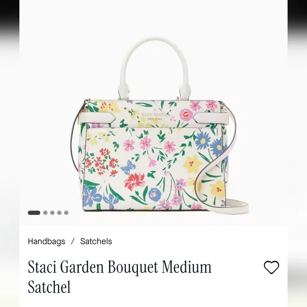 💥SALE💥 Kate Spade Garden Bouquet Medium Satchel – NWT - Picture 4 of 10